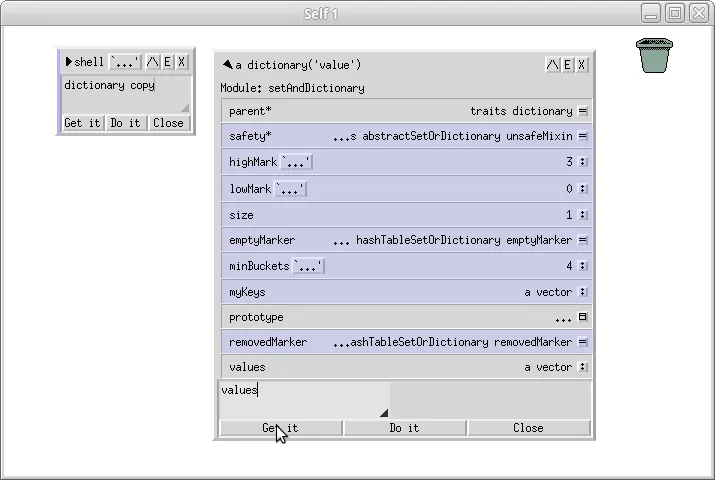 Environment and the programming language Self (part two; language)